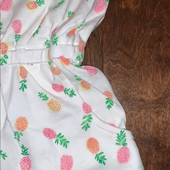 NWT Eyelet & Ivy Estelle Pima Romper in Pineapple Punch - size 14 - price firm - Picture 4 of 7